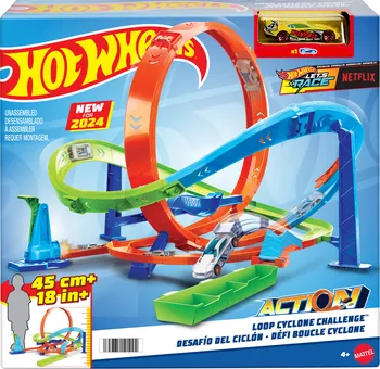 autodráha Hot Wheels Action HTK16 Loop Cyclone Challenge