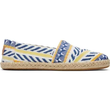 Dámské tenisky Dámské espadrilky TOMS ALPARGATA ROPE 37.5 Modrá, Bílá, Žlutá, Béžová