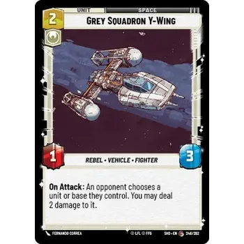 Sběratelská karetní hra Grey Squadron Y-Wing 246/262 - Shadows of the Galaxy Typ karty: Standard