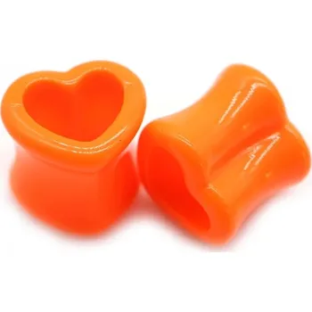 Piercing Tunel do ucha | tunel srdce, 1 pár - 9,12mm