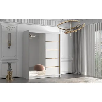 Šatní skříň Šatní skříň FLAVIO III 150 cm - bílá