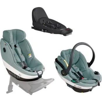 Kočárek BeSafe Beyond Set 2 autosedaček s bází - Sea Green Mélange