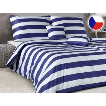 Povlečení Luxusní námořnické povlečení 70x90, 140x220 GEON Pruhovaná plavba
