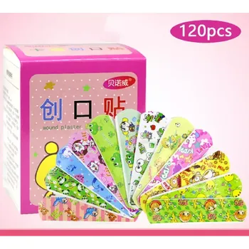 Náplast Dětské náplasti s polštářkem - BAREVNÉ OBRÁZKY - 120 ks (Značka: DIGITALING)