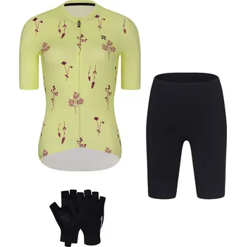 cyklistický dres RIVANELLE Cyklistický mega set - METTLE LADY - žlutá/černá