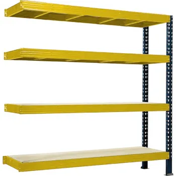 regál Přístavek k regálu Trestles RNC 2200x2200x800, nosnost 3200 kg, 4 police Barva: žluto-černá