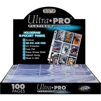 Sběratelská karetní hra Stránka do alba UltraPro - 9 - Pocket Platinum Pages (100 ks)
