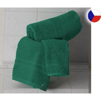 Ručník Froté ručník 50x100 RUJANA 400g Pruh tmavě zelený