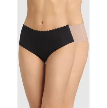 Kalhotky Dim Sada 2 kalhotek Body Touch černá+béžová 44/46