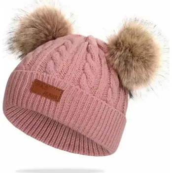 Pokrývka hlavy Zimní čepice - STARORŮŽOVÁ (Značka: FAS JEANS)