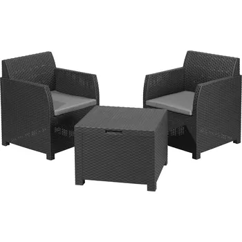 Zahradní nábytek LIVARNO home Sada balkonového nábytku 3dílná