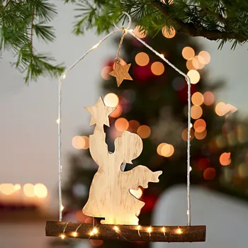 Vánoční dekorace 3Pagen LED závěsná dekorace Anděl