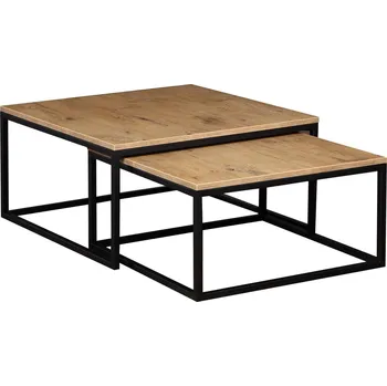 Konferenční stolek Konferenční stolky DOMI - dub craft zlatý/černá