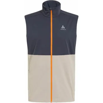 Odlo Zeroweight Warm běžecká vesta - 0 - modrá | béžová - M