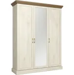 Šatní skříň Royal S3D Bílá/Dub
