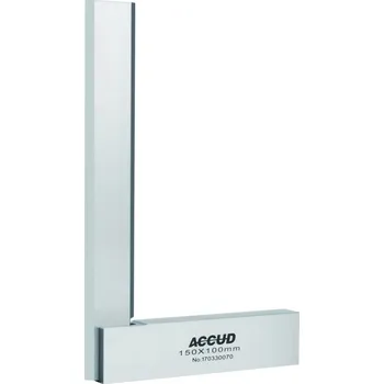 Úhloměr ACCUD 840-003-10 90° nožový úhelník s rozšířenou základnou 75x50mm ( DIN875 třída 0 ) 840-003-10