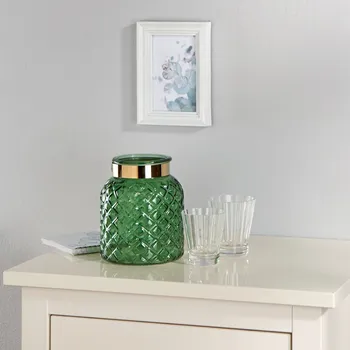 Váza 3Pagen Váza zelená-zlatá
