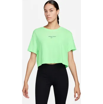 Dámské tričko Nike Dri Fit Cropped tričko - 0 - zelená - XS