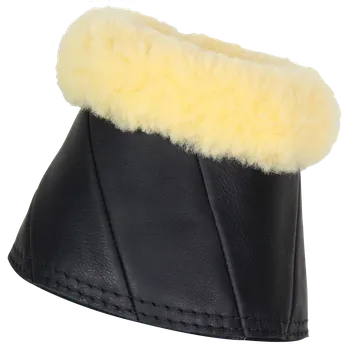 Sport Kentaur Zvony pro koně kožené s pravým beránkem PREMIUM Barva: Světle hnědá