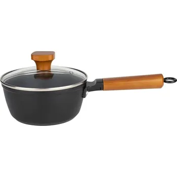 Hrnec Florina Rendlík s poklicí černá/světlé dřevo 1,3 l 1,3 l