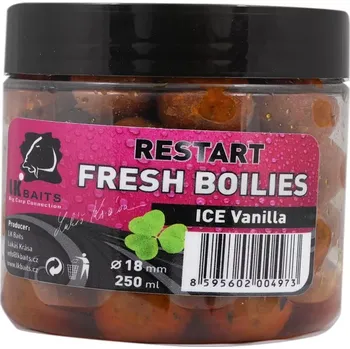 Boilies LK Baits Fresh Boilie Restart Ice Vanilla 14mm 150ml