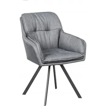 Jídelní židle 2SET jídelní židle LOUNGER šedá otočná