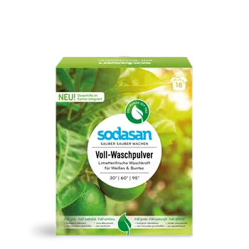 Prací prášek Sodasan prací prášek na bílé a barevné prádlo s vůní limetky 1,01 kg