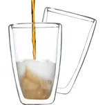 Dvoustěnná sklenice 400 ml, 2 ks transparentní 2 ks, 400 ml 400 ml