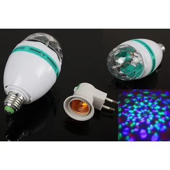 Příslušenství pro LED osvětlení Rotační disko LED žárovka s adaptérem