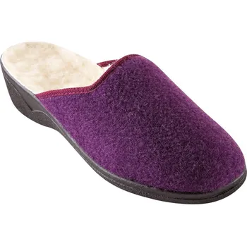 Dámské pantofle Blancheporte Pantofle s vlněnou podšívkou švestková 38