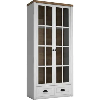 Šatní skříň Vitrína Provence W2S Bílá