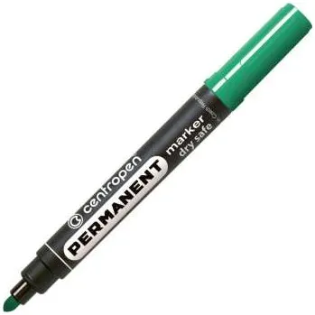Permanentní popisovač Centropen 8510 - kulatý hrot, nevysychavý, zelený