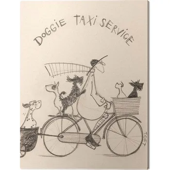 Obraz Obraz na plátně Sam Toft - Doggie Taxi Servise