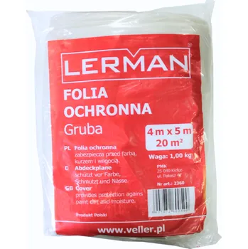 Zakrývací fólie na malování VELLER Ochranná stavební fólie 5x4m 60MIK