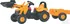 Dětské šlapadlo Rolly Toys Rolly Kid R02383 šlapací traktor JCB s vozíkem a čelním nakladačem žlutý