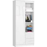 Regál R 80 cm CLP R11 bílá lesk