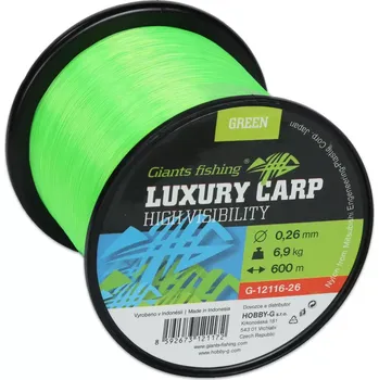 GIANTS FISHING Vlasec Luxury Carp High-Visibility Green 600m - Giants fishing Vlasec Luxury Carp High-Visibility Green 600m|0,28mm /7,9kg