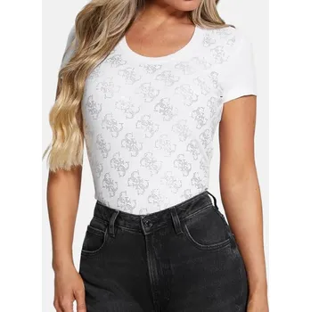 Dámské tričko Dámské bílé triko Guess - Velikost 2XL, Barva Bílá 55902 W3BI53J1314