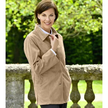 Dámská parka 3Pagen Sako v imitaci semiše béžová XXL