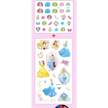 Set nálepek na nehty a tetování - DISNEY PRINCEZNY 2 (Značka: DISNEY)