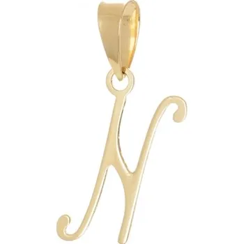 Přívěsek Přívěšek ze žlutého zlata písmeno N ZZ0926NF + dárek zdarma