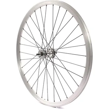 Zapletené kolo KHEBIKES FIXIE ZADNÍ KOLO 28" STŘÍBRNÉ KHEBIKES ŠEDÁ