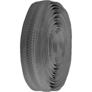 Zip kostěný No 8 metráž, barva 312 šedá tmavá