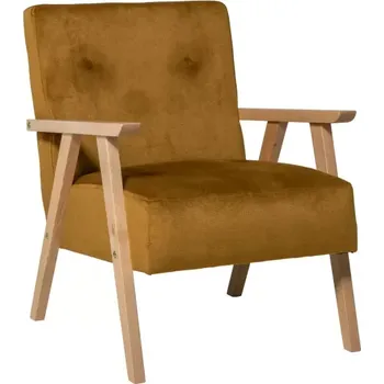 Křeslo Křeslo RETRO, zlatá (Kronos 1/buk)