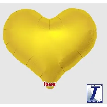 Party dekorace Balónek srdce zlaté metalické 45 cm t221507
