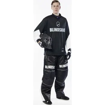Florbalový dres BlindSave LITE set with helmet Brankářský set s přilbou XL, černá / bílá