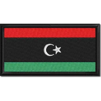 Nášivka Pelisport nášivka Libyjská vlajka 6 x 3 cm