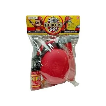 Zestaw strażaka z hełmem