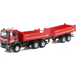 MAN TGS NN HZ červená 1:87 - Herpa MAN TGS NN HZ - sběratelské auto 1/87