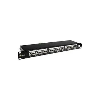 Patch panel Solarix Patch panel 24 x RJ45 CAT6 STP černý 1U SX24-6-STP-BK